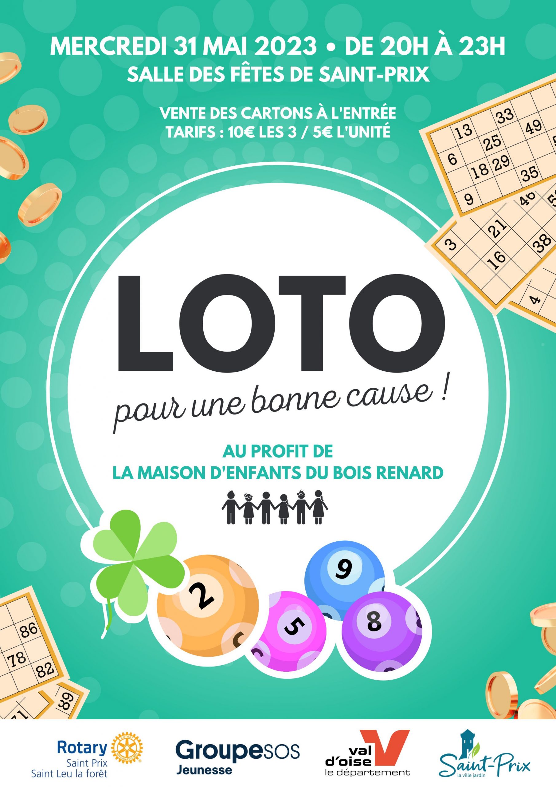 Affiche Loto Maison d'enfants du Bois Renard - Bienvenue sur le site de la  Ville de Saint-Prix